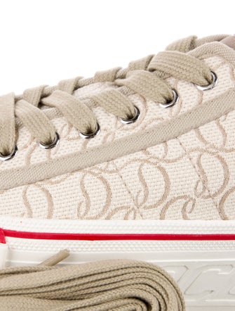 Christian Louboutin Canvas Printed Sneakers