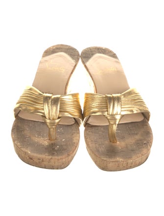 Christian Louboutin Leather Slides