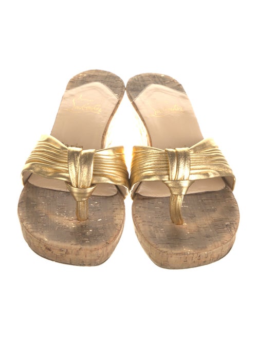 Christian Louboutin Leather Slides