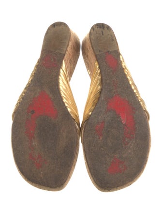 Christian Louboutin Leather Slides