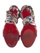 Christian Louboutin Satin Printed Sandals