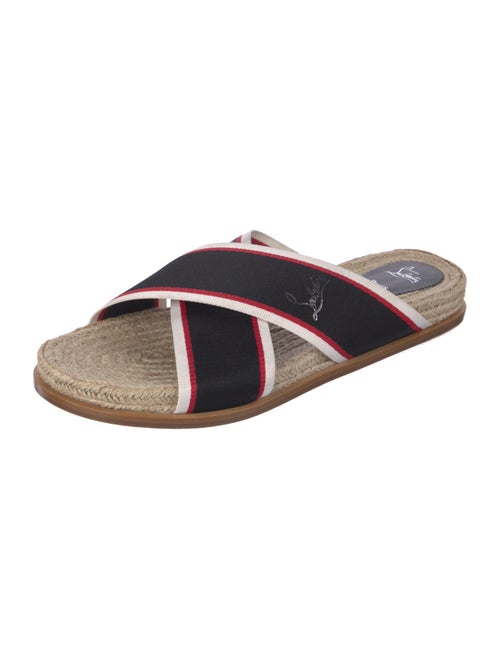 Christian Louboutin Colorblock Pattern Slides