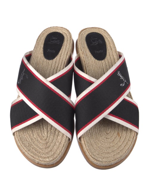 Christian Louboutin Colorblock Pattern Slides