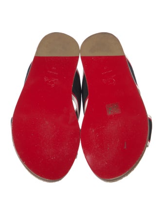 Christian Louboutin Colorblock Pattern Slides