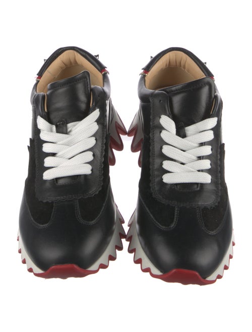 Christian Louboutin Spike Accents Leather Sneakers