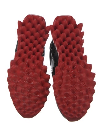 Christian Louboutin Spike Accents Leather Sneakers