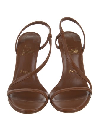 Christian Louboutin Leather Slingback Sandals