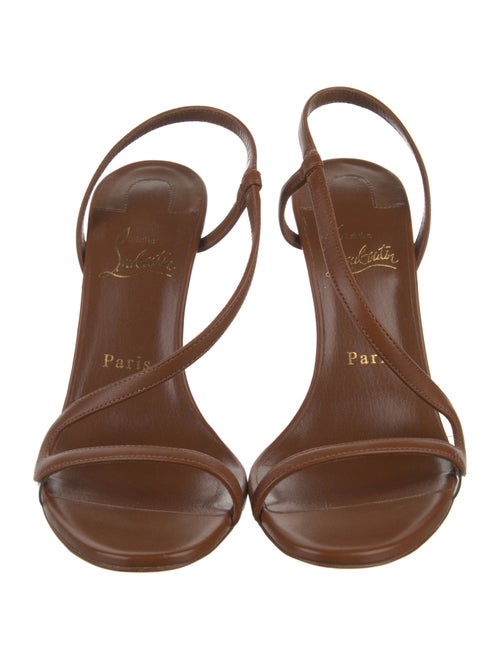 Christian Louboutin Leather Slingback Sandals