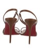 Christian Louboutin Leather Slingback Sandals