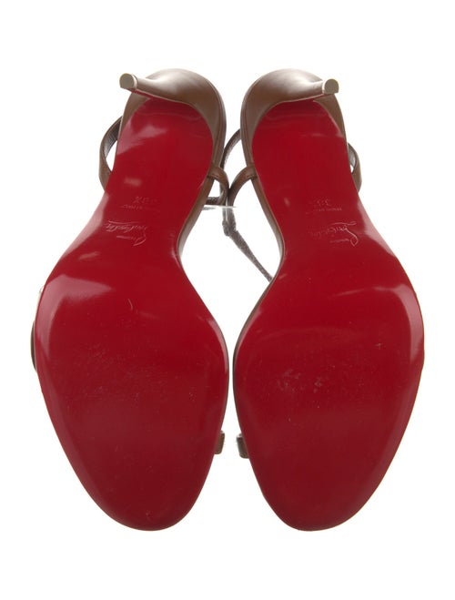 Christian Louboutin Leather Slingback Sandals