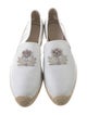 Christian Louboutin Leather Embroidered Accent Espadrilles