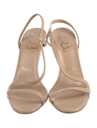 Christian Louboutin Leather Slingback Sandals