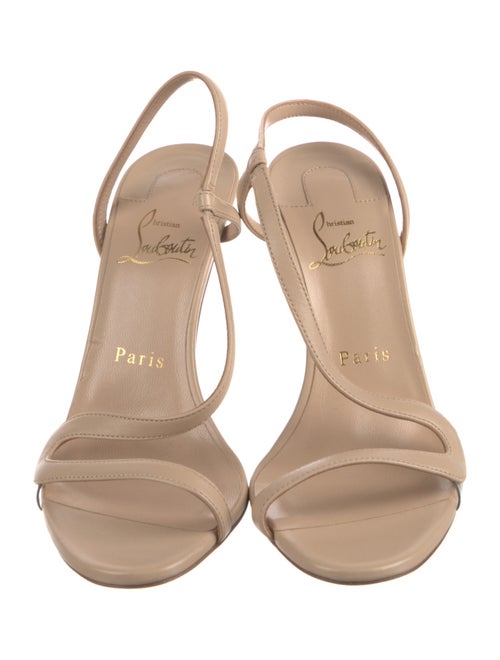 Christian Louboutin Leather Slingback Sandals