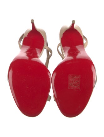 Christian Louboutin Leather Slingback Sandals