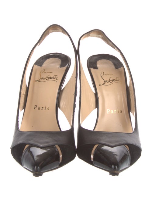 Christian Louboutin Leather Slingback Pumps