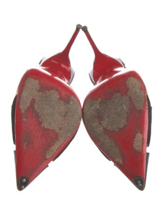 Christian Louboutin Leather Slingback Pumps