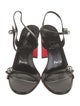 Christian Louboutin Spike Accents Leather Sandals