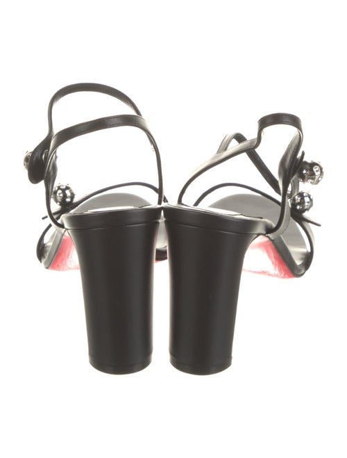 Christian Louboutin Spike Accents Leather Sandals
