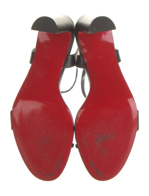 Christian Louboutin Spike Accents Leather Sandals