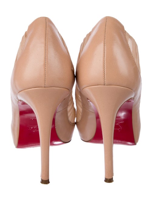 Christian Louboutin Leather Bow Accents Pumps