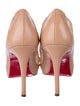 Christian Louboutin Leather Bow Accents Pumps