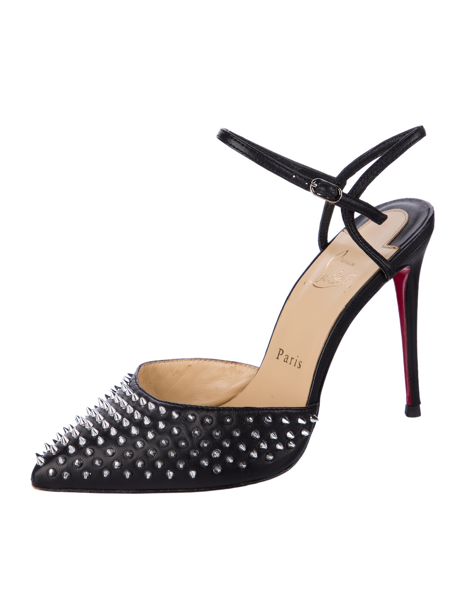 Christian Louboutin Baila Spike Accents D'Orsay Pumps