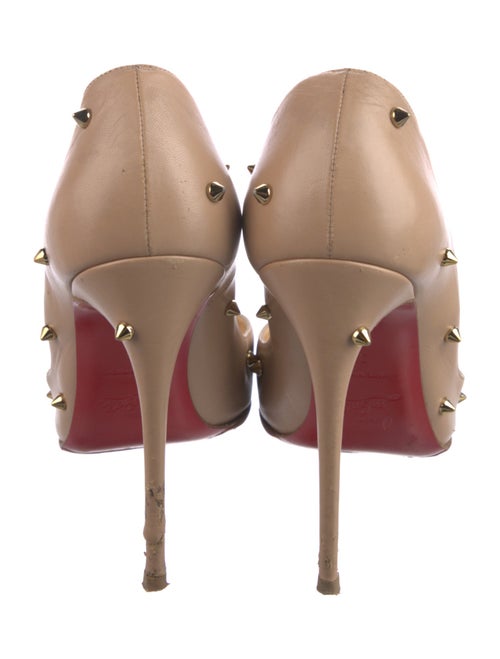 Christian Louboutin Spike Accents Leather Pumps
