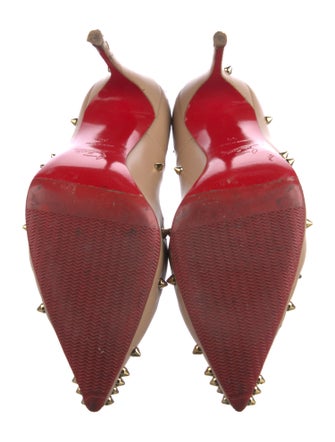 Christian Louboutin Spike Accents Leather Pumps