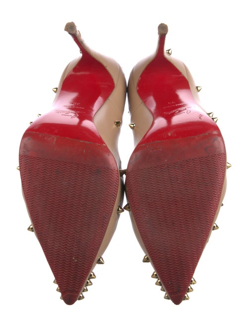 Christian Louboutin Spike Accents Leather Pumps