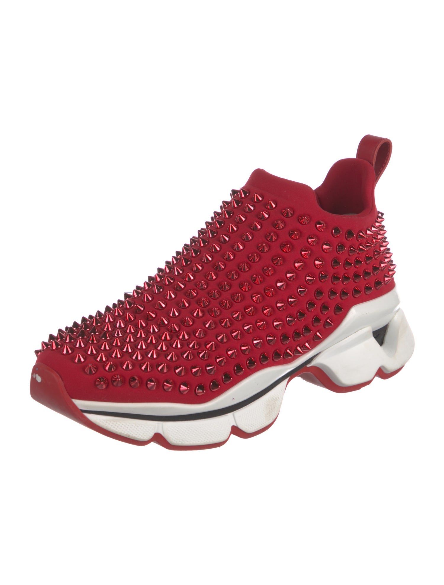 Christian Louboutin Spike Accents Neoprene Chunky Sneakers