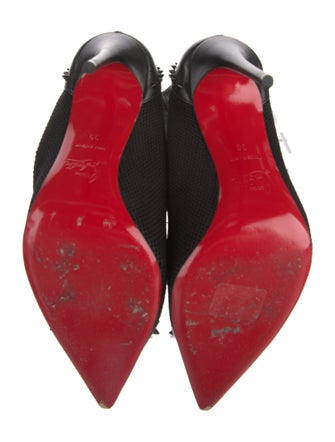 Christian Louboutin Spike Accents Studded Accents Sock Boots