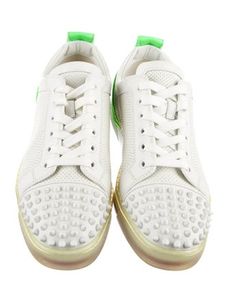 Christian Louboutin Spike Accents Leather Sneakers