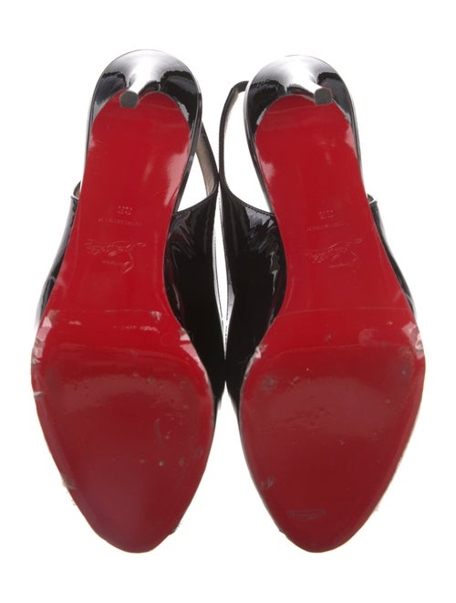Christian Louboutin Patent Leather Slingback Pumps