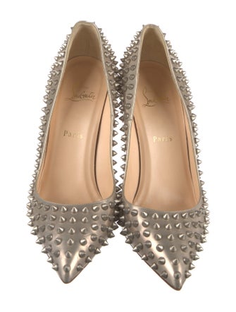 Christian Louboutin Spike Accents Leather Pumps