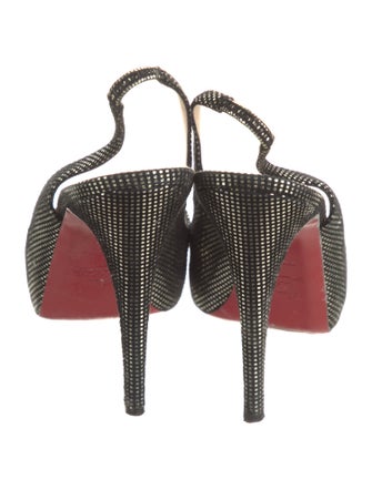 Christian Louboutin Suede Slingback Pumps