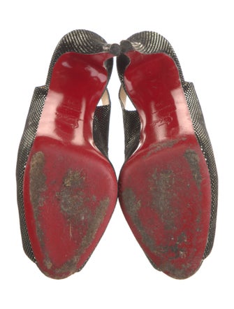 Christian Louboutin Suede Slingback Pumps