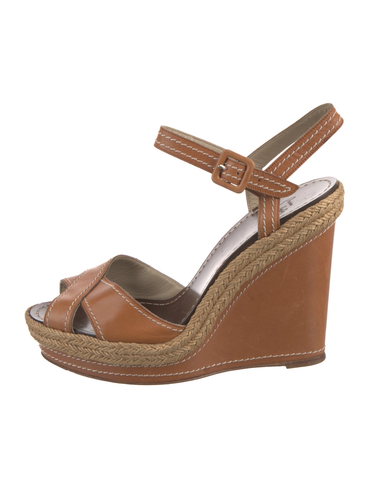 Christian Louboutin Leather Colorblock Pattern Slingback Pumps