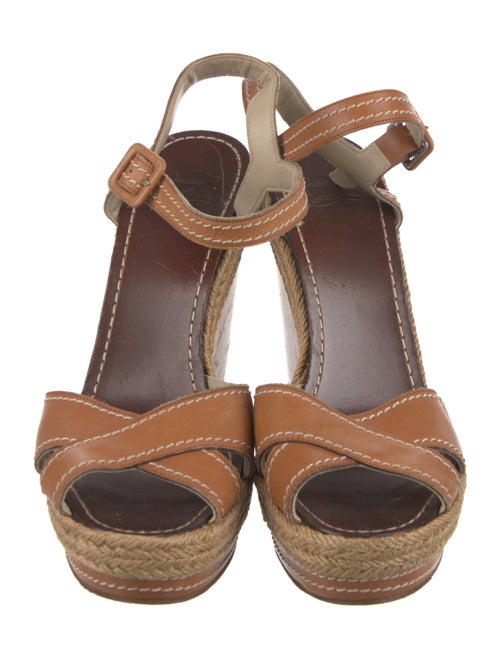 Christian Louboutin Leather Colorblock Pattern Slingback Pumps