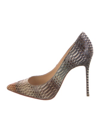 Christian Louboutin Snakeskin Printed Pumps