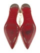 Christian Louboutin Mesh Crystal Embellishments Ballet Flats