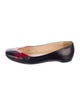 Christian Louboutin Leather Graphic Print Ballet Flats