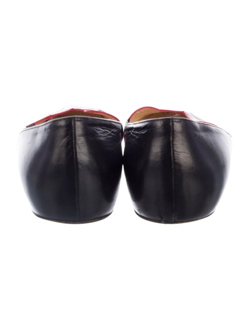 Christian Louboutin Leather Graphic Print Ballet Flats