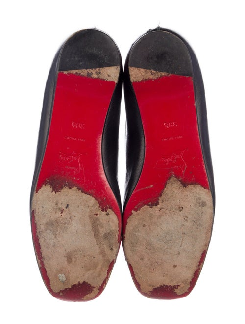 Christian Louboutin Leather Graphic Print Ballet Flats