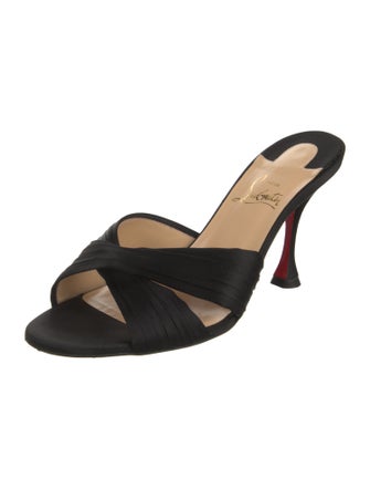 Christian Louboutin Nicol is Back Satin Slides