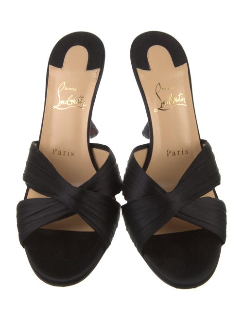 Christian Louboutin Nicol is Back Satin Slides