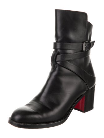Christian Louboutin Leather Moto Boots