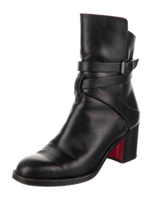 Christian Louboutin Leather Moto Boots