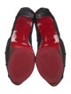Christian Louboutin Suede Mesh Accents Pumps