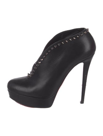 Christian Louboutin Spike Accents Leather Pumps
