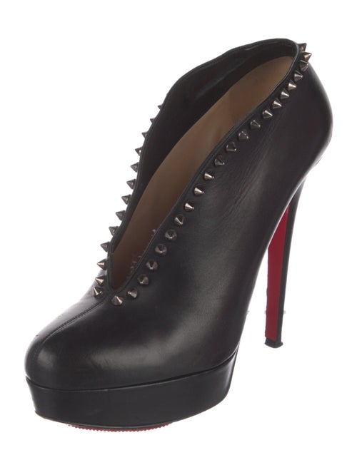 Christian Louboutin Spike Accents Leather Pumps